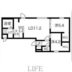 PIEDRA NAKANOSHIMAの物件間取画像